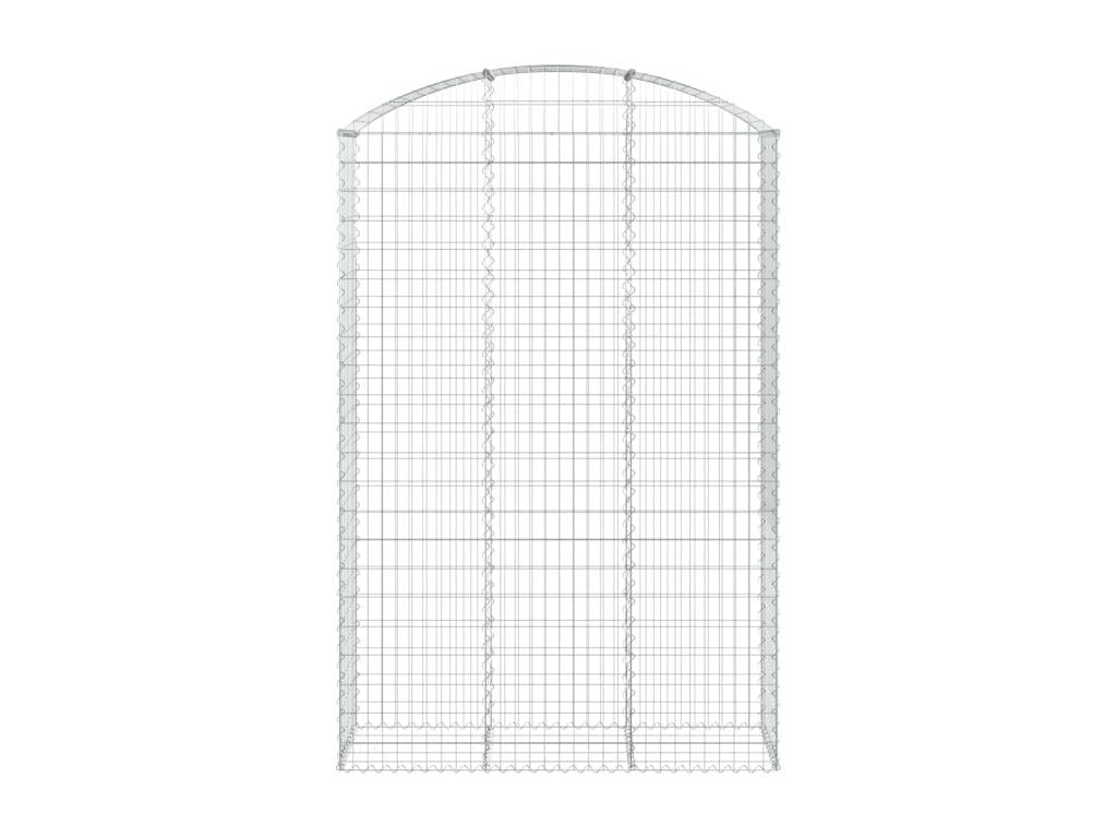 Panier de gabions arqué 150x50x220/240 cm Fer galvanisé 26313WRIA