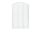 Panier de gabions arqué 150x50x220/240 cm Fer galvanisé 26313WRIA