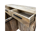 Buffet 3 portes 3 tiroirs manguier et pieds métal 96015SJUJ