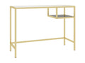 Bureau d'ordinateur Transparent 100x36x74 cm Verre trempé 10461EETG