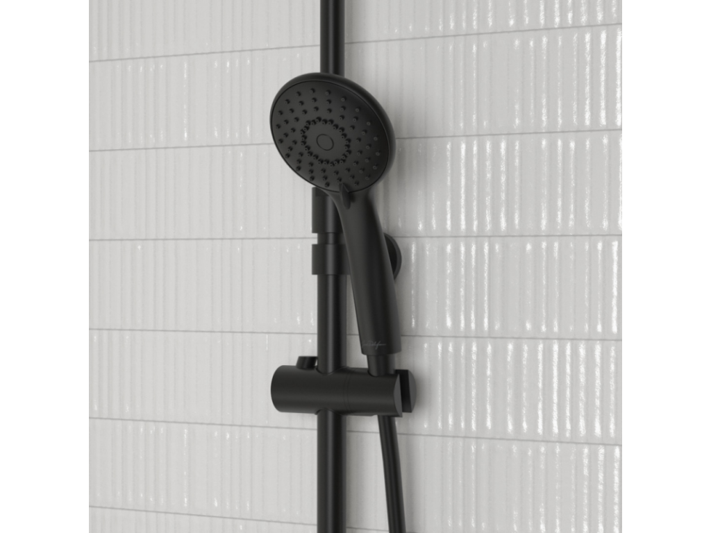 Pommeau de douche Artvivrestore noir mat 87126CEIJ