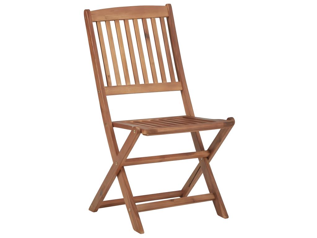 Chaises pliables d'extérieur et coussins lot de 8 Calmetop 34088ATIM