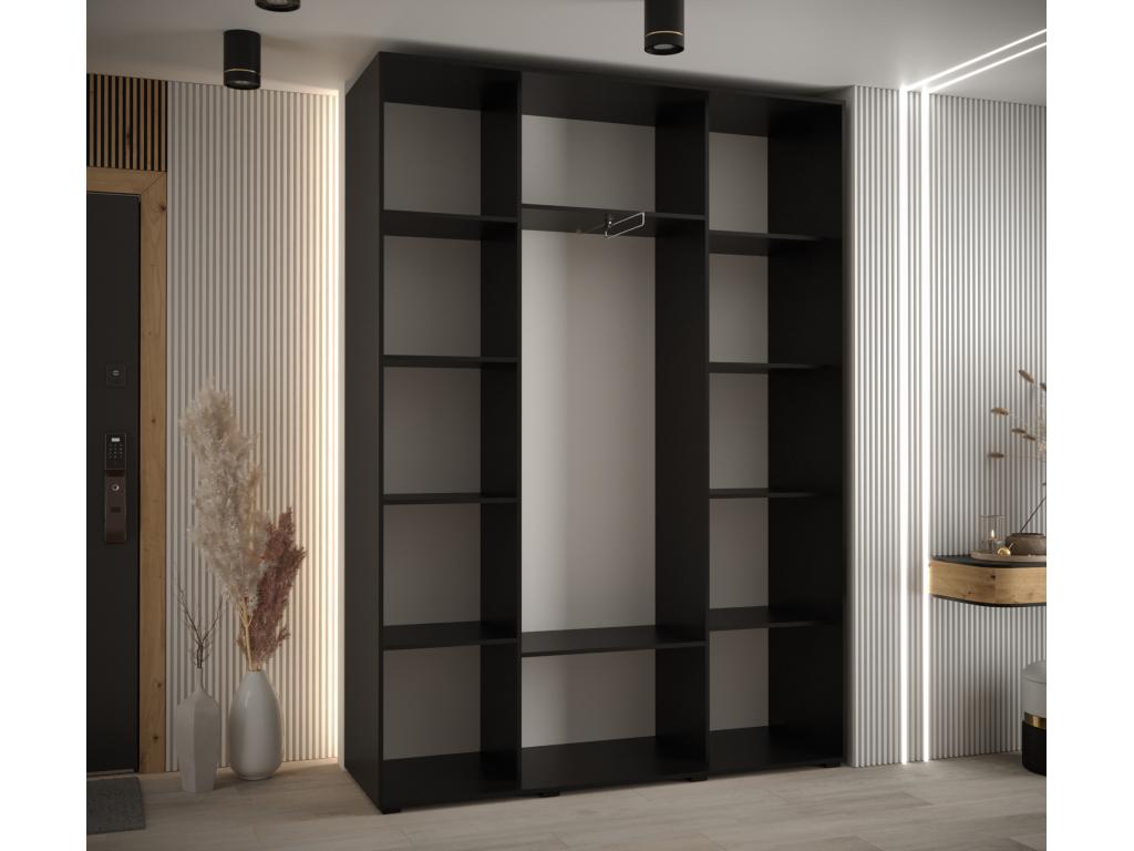 ARMOIRE Artvivrestore 6 À PORTES COULISSANTES 235.2/160/45 3 portes Noir/Artvivrestore/Noir 88482HLAK