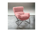 Artvivrestore - Fauteuil en velours rose poudré 31668VOEF