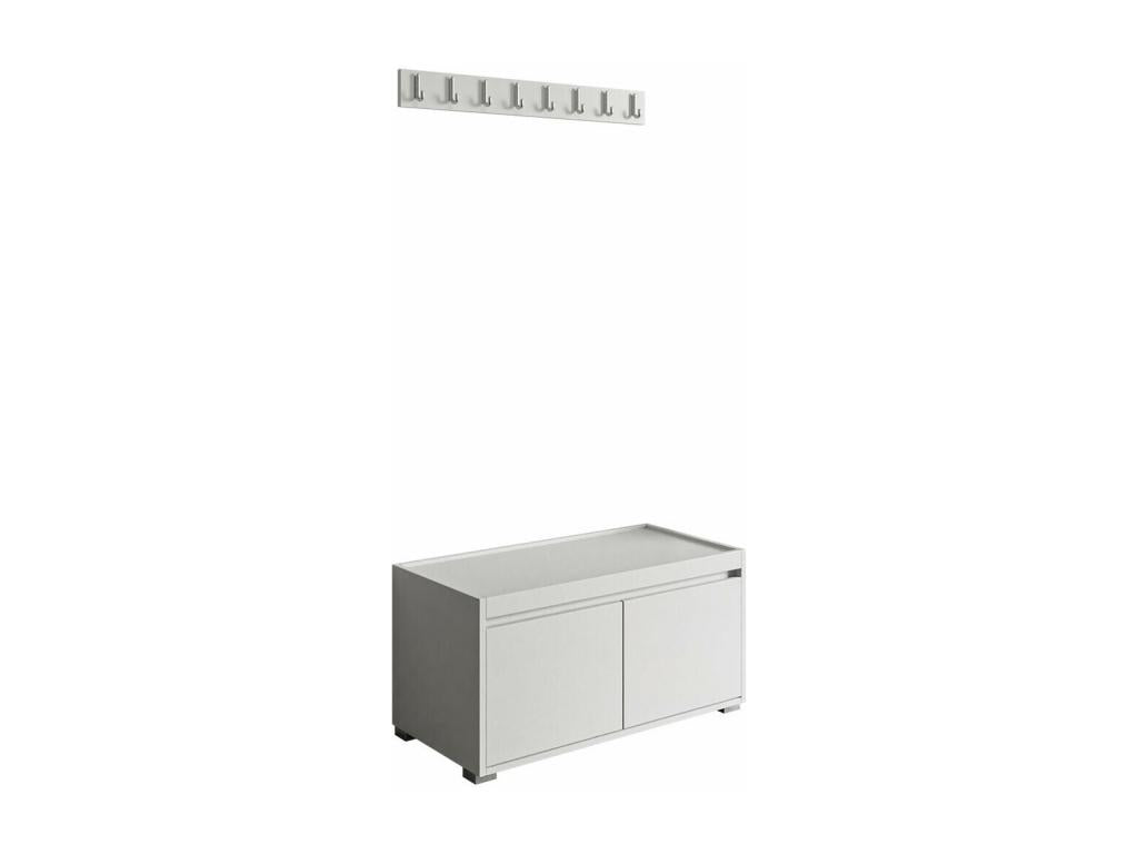 Meuble d'entrée Artvivrestore 388 85x34cm Blanc Stratifié À suspendre - À poser 87997EHSS