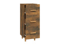 Buffet Chêne fumé 34,5x34x90 cm Bois d'ingénierie 86801QVBL