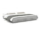 Cadre de lit avec Artvivrestoreères LED gris béton 180x200 61342TMVT