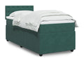 Sommier à Calmetop de lit avec matelas Vert foncé 100x200 cm 50676WMMC