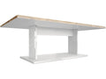 Table de salon table basse en blanc avec plateau de dessus en blanc haute brillance 40x120x70 65714HOXT