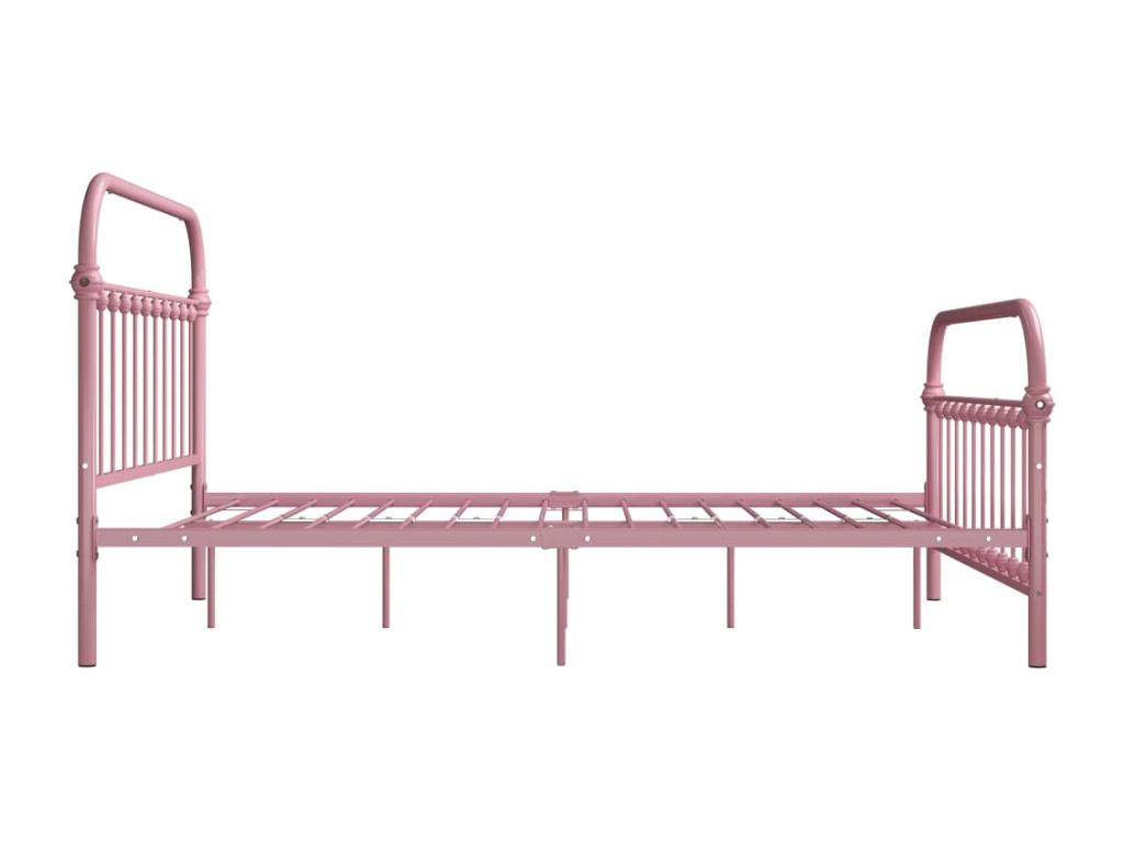 Cadre de lit Rose Métal 120x200 cm 45728ILXV
