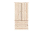 Garde-robe Calmetop 90x55x170 bois massif de pin 93062IFGY
