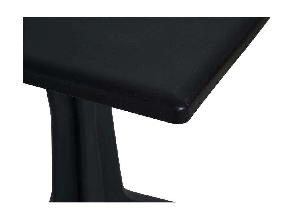 Table d'extérieur Artvivrestore Étagère carrée fixe Table de jardin polyvalente Made in Italy 70x70h72 cm Anthracite 72060PCXZ