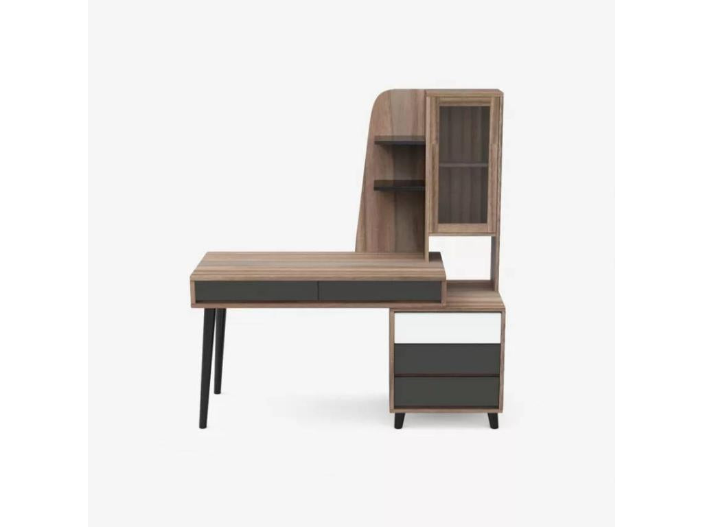 Bureau design moderne 120x55 cm rangement BFARX 19085EUDA