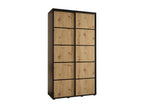 ARMOIRE Calmetop 4 À PORTES COULISSANTES 235.2/130/45 2 portes Noir/Calmetop/Noir 77498KJIN