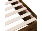 Cadre de lit chêne fumé 120x190 cm bois d'ingénierie 91073MPNA