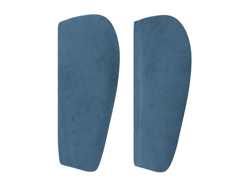 Tête de lit avec oreilles Bleu foncé 83x23x78/88 cm Velours 45935MCRJ