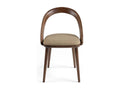 Chaise bois de frêne noyer et simili cuir Lazy - Lot de 2-Couleur Artvivrestore 03 34563IUJE