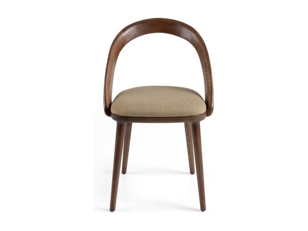 Chaise bois de frêne noyer et simili cuir Lazy - Lot de 2-Couleur Artvivrestore 03 34563IUJE