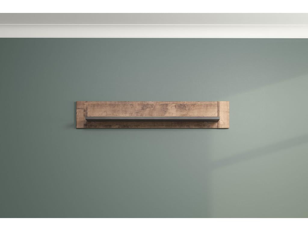 Artvivrestore Étagère à plateau unique imitation chêne tabac aspect gris Artvivrestore. 33354PHMA