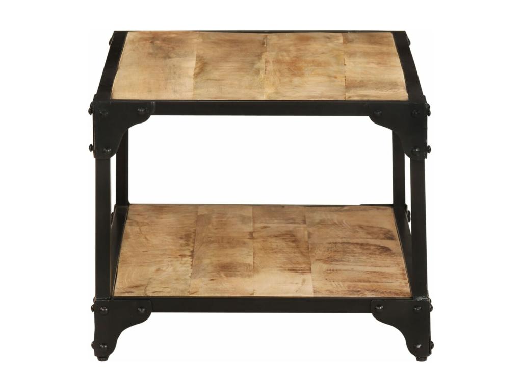 Table basse 90x45x35 cm Bois de manguier massif brut 12579ELXZ
