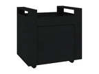 Chariot de bureau Noir 60x45x60 cm Bois d'ingénierie 77711HHCI