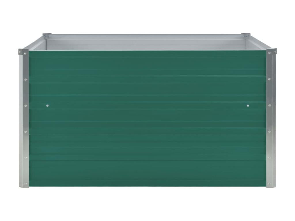 Jardinière 100x100x45 cm Acier galvanisé Vert 55882VTRT