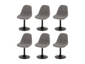 Chaise de salle à manger Calmetop-A60 lot de 6 gris 58845SHVQ