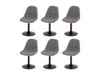 Chaise de salle à manger Calmetop-A60 lot de 6 gris 58845SHVQ