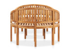 Salon de jardin 3 pcs en forme de banane Bois de teck solide 50196HLPK