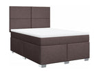 Sommier à Calmetop de lit avec matelas Marron foncé 140x200 cm 53028OONQ