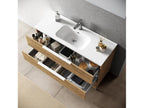 Ensemble de salle de bain 4 pièces Nidchicshop chêne miel 21901FYWC