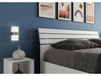 Lit sans sommier 160x200 frêne blanc Calmetop 78840LDQS