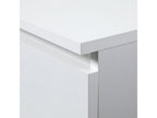 Bibliothèque de bureau Calmetop R60 Blanche 60 cm 3 tiroirs façade Blanche 3 étagères 60x35x180 cm 44631SRCM