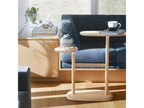 Table d'appoint double plateaux pivotants Artvivrestore Naturel Artvivrestore 04478MJGY