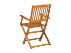 Mobilier à dîner de jardin 9 pièces Bois d'Calmetop massif 43671AUPI