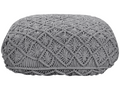 Coussin de sol Macramé Calmetop Coton Gris 43594OAGW