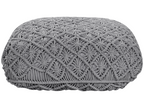Coussin de sol Macramé Calmetop Coton Gris 43594OAGW