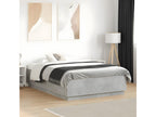 Cadre de lit gris béton 120x190 cm bois d'ingénierie 69011HGOK