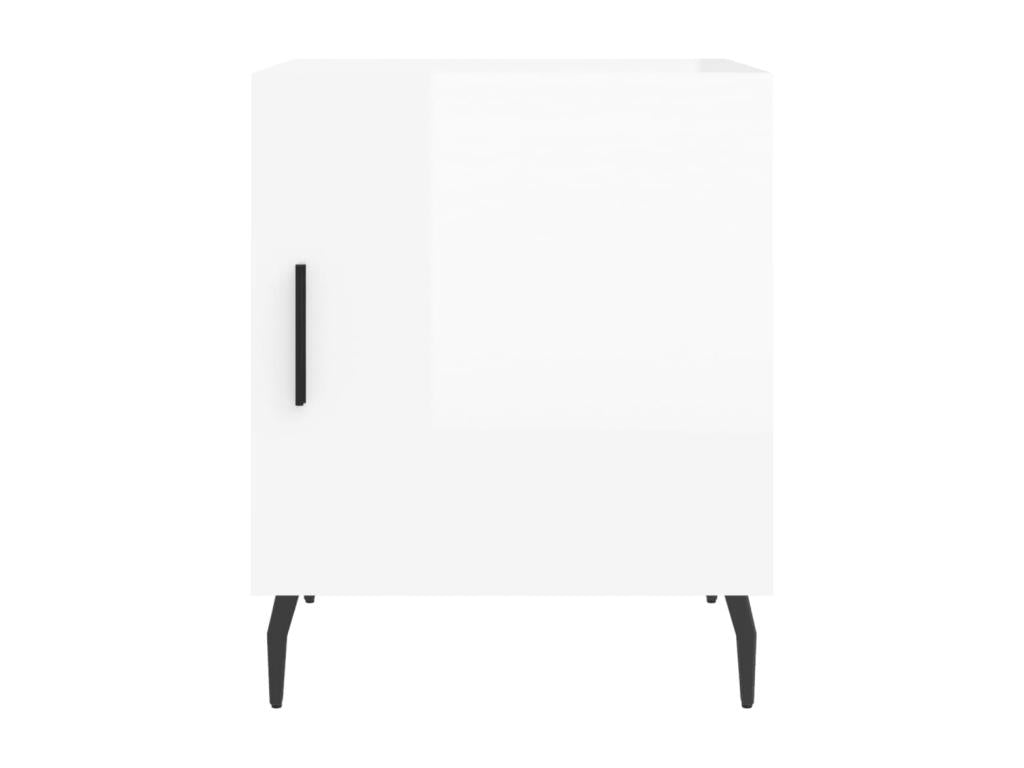 Tables de chevet 2 pcs blanc brillant 40x40x50 27204RTFU