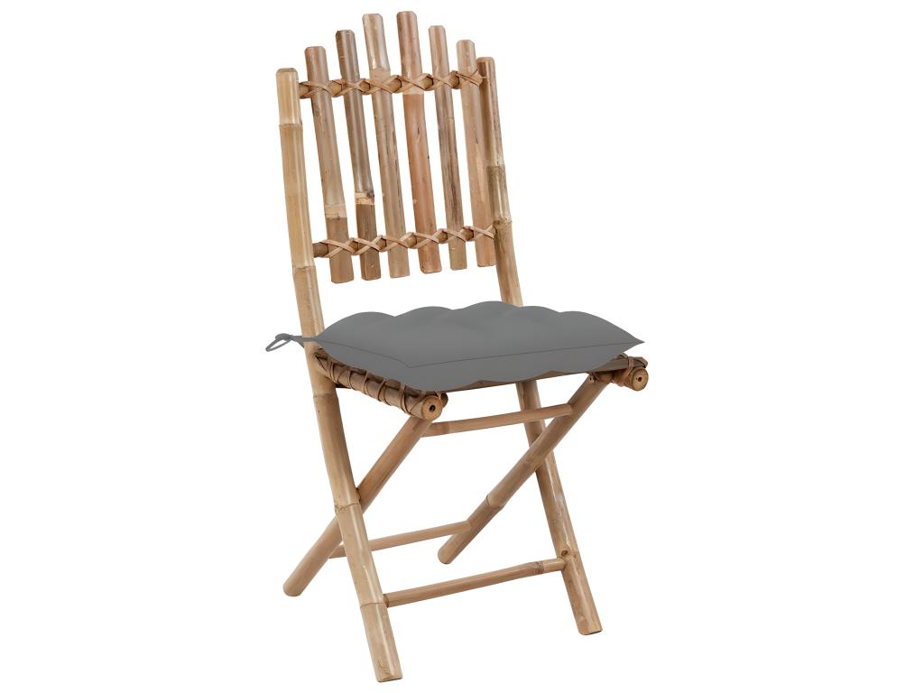 Chaises de jardin pliables lot de 2 avec coussins Calmetop 83248SDDS