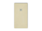 Receveur de douche 90x130 cm extra plat PURE en résine surface ardoisée beige Grille inox 34775JOFB