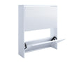 Calmetop armoire à chaussures en bois commode à chaussures étagère à chaussures miroir Stido L blanc 11219OGIR