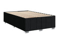 Sommier à Calmetop de lit avec matelas noir 120x190 cm tissu 60150EGVS