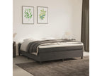Lit à sommier tapissier et matelas Gris foncé 160x200cm Velours 42010FVZC