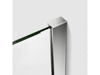 Paroi de douche fixe à l'italienne 100x200cm - 10mm verre trempé anticalcaire - Avec barre de fixation 73-120cm en carré 78632JDPI