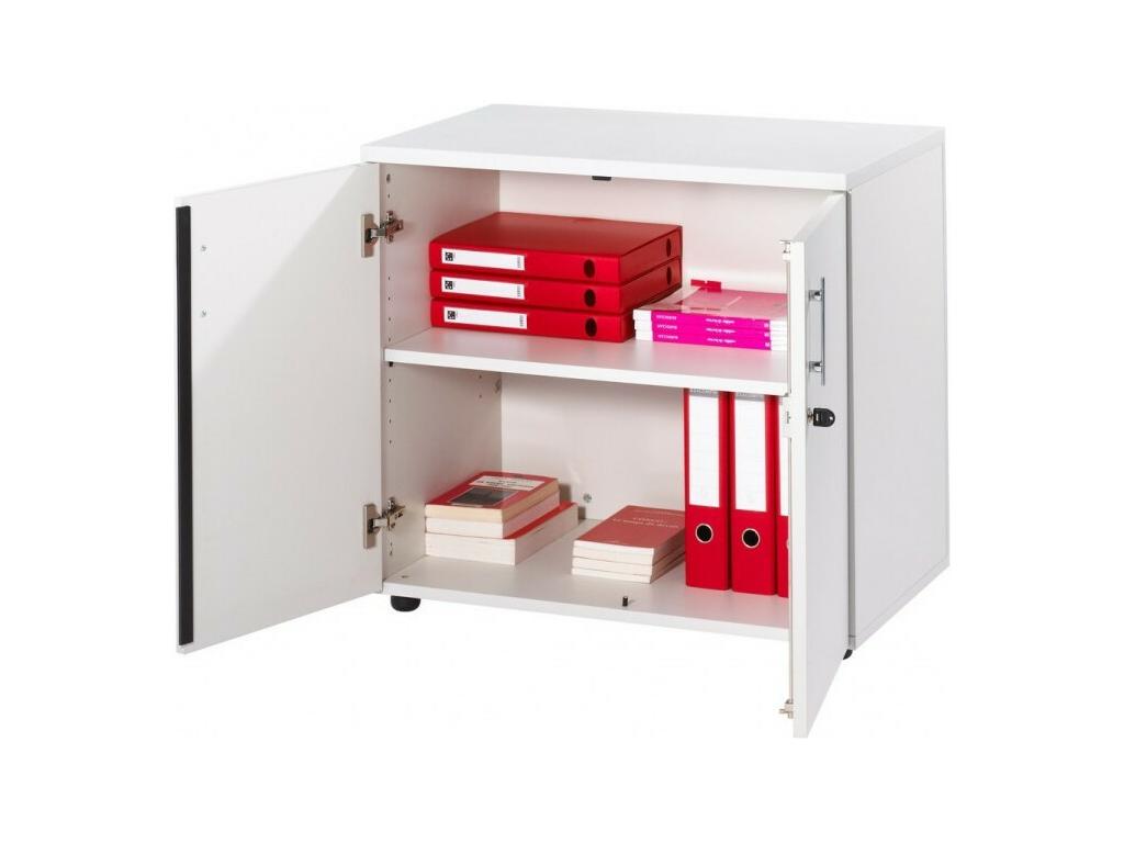 Armoire de bureau bas blanc Calmetop 54694FILT