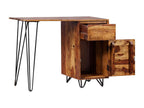 Bureau avec 1 tiroir et 1 armoire Bois massif 97160JEJU