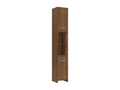 Armoire de bain Chêne marron 30x30x183.5 Bois d'ingénierie 57092XFCF