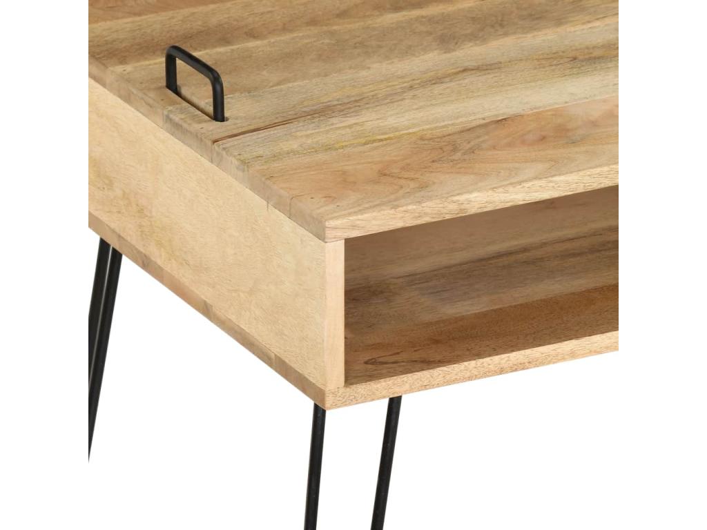 Meuble télé tv bois marron 110x35x45 cm 2502133 68486ZRXM