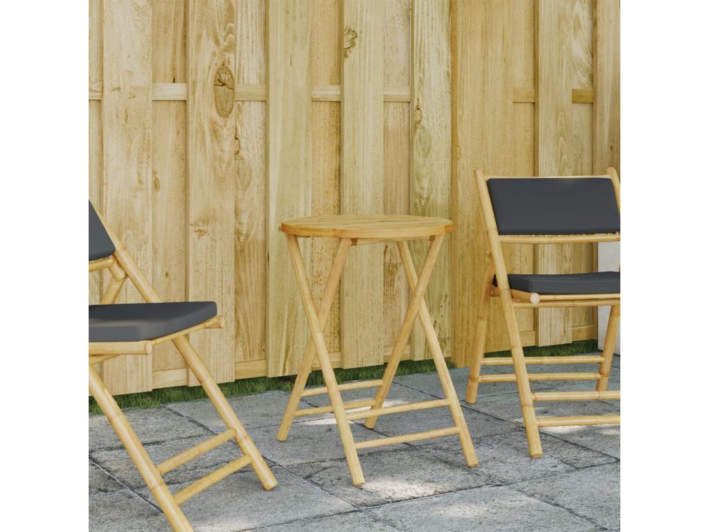 Table de jardin pliable 55x75 cm Artvivrestore 97041JVPL